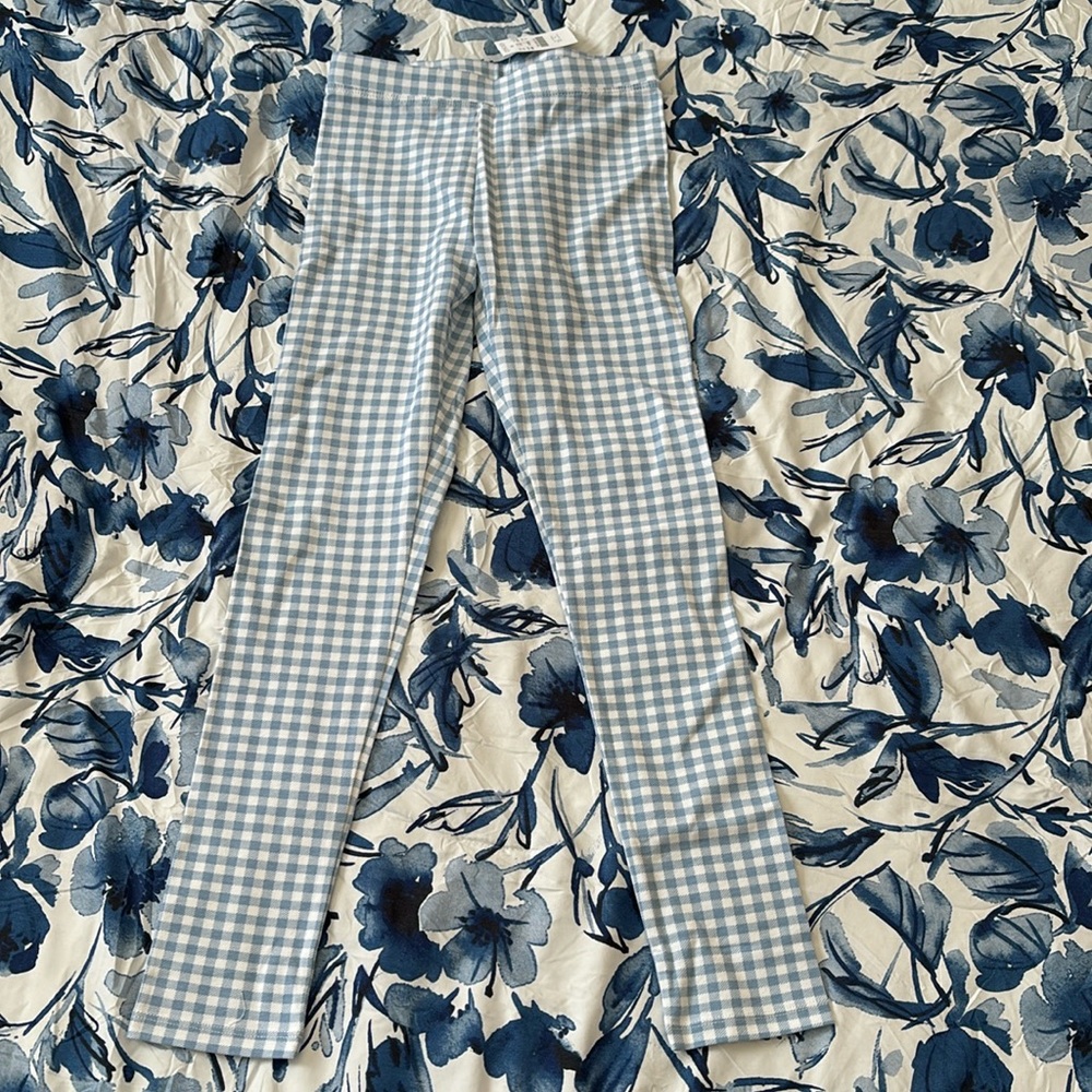 NWT CrewCuts Full Length gingham leggings